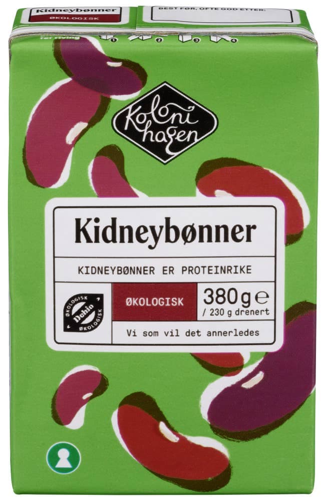 Kidneybønner Økologisk 380g Kolonihagen