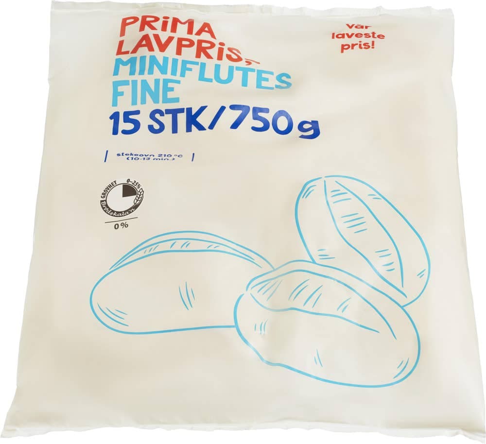 Miniflutes Fine 15 stk, 750 g