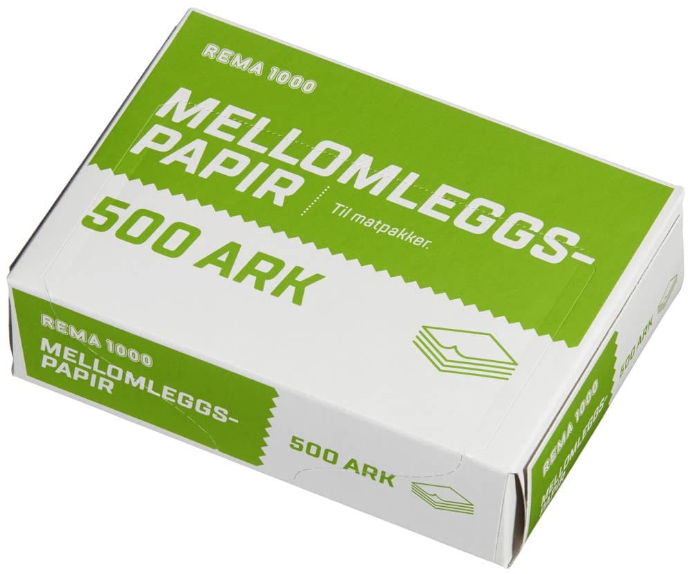 Mellomleggspapir 12x8,5 cm, 500 stk
