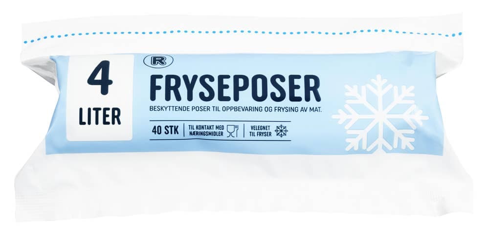 Frysepose 4l, 40 stk