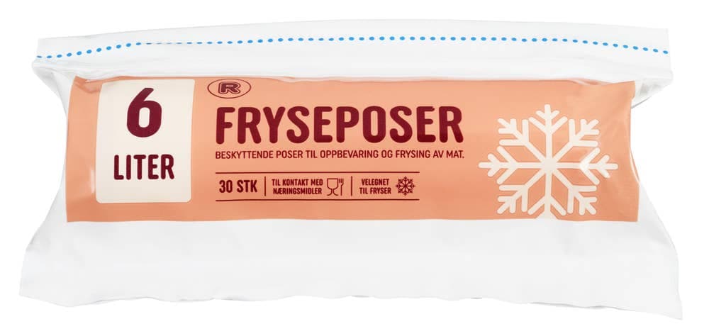 Frysepose 6l, 30 stk