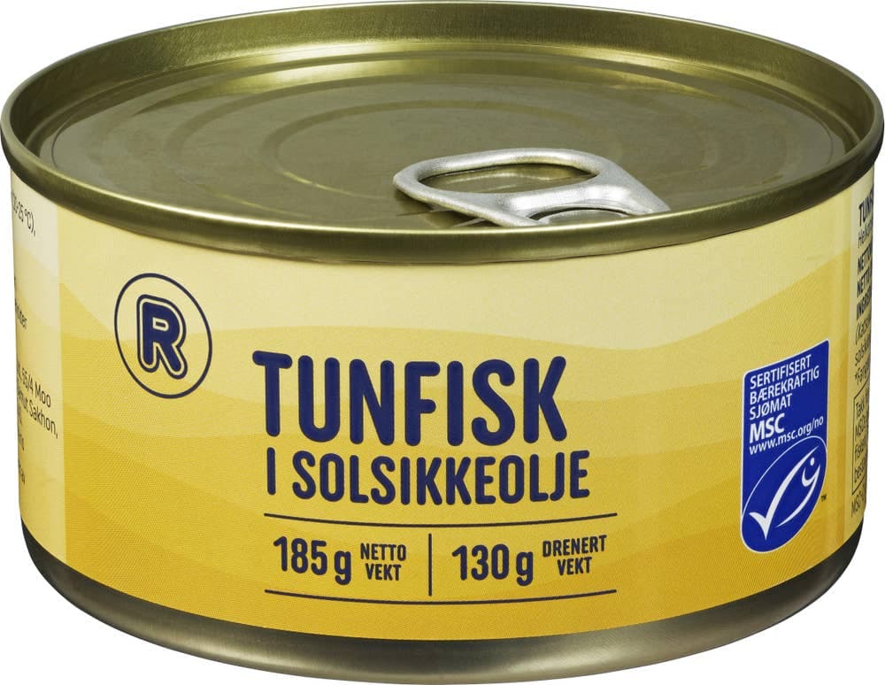 Tunfisk i Solsikkeolje MSC 185g Rema 1000