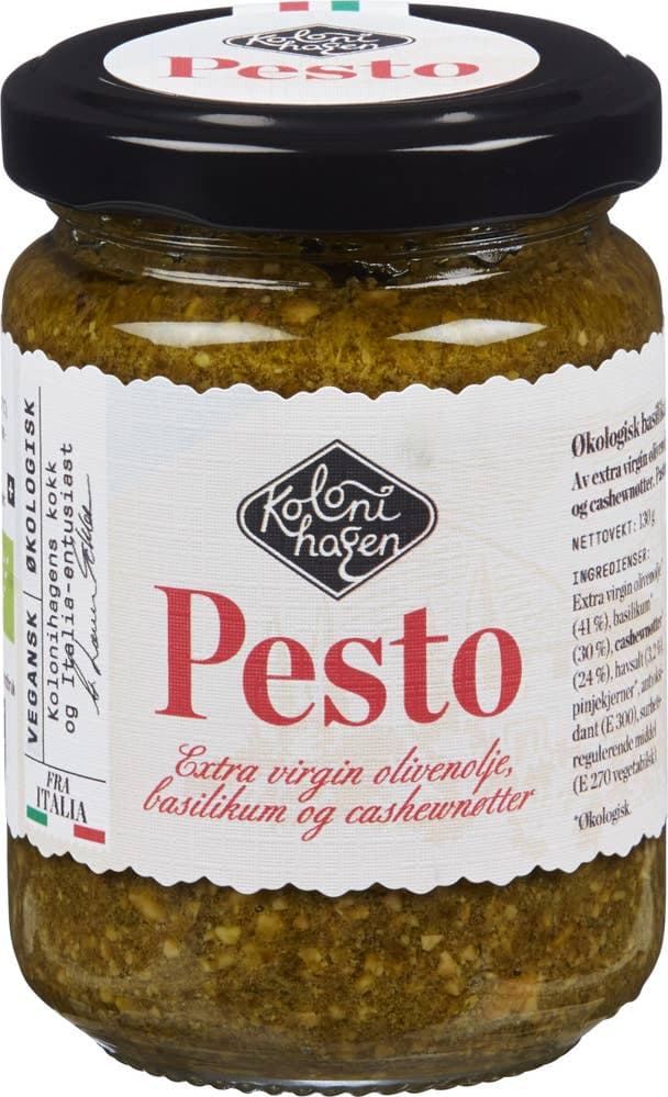 Pesto basilikum Økologisk, 130 g
