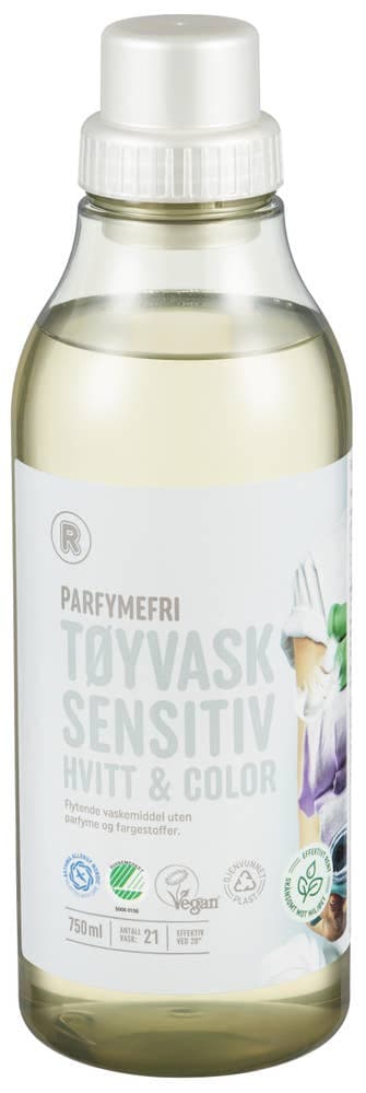 Tøyvask sensitiv 750 ml 21 ml