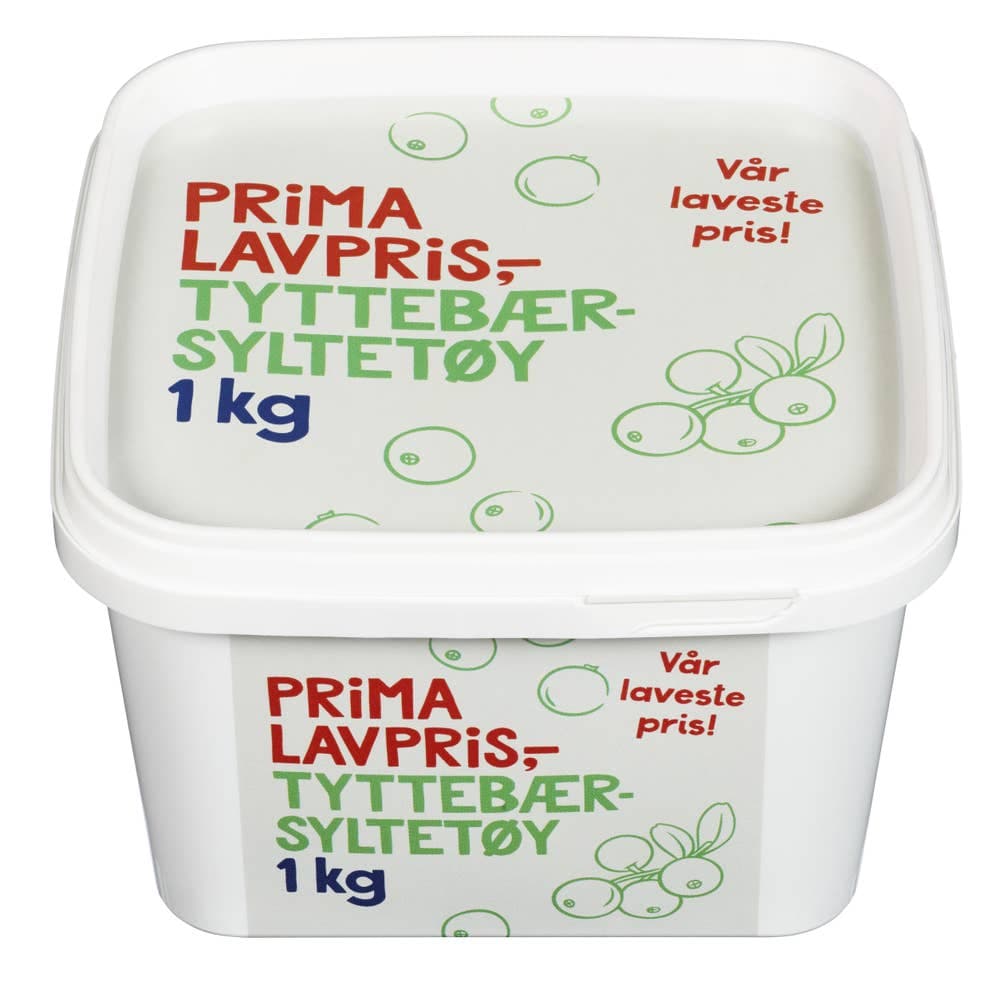 Tyttebærsyltetøy 1 kg 1 g