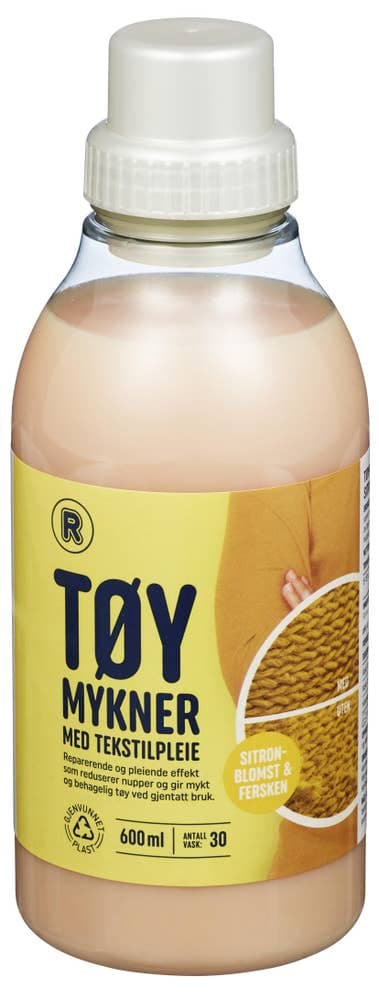 Tøymykner Sitronblomst og fersken, 600 ml 30 ml