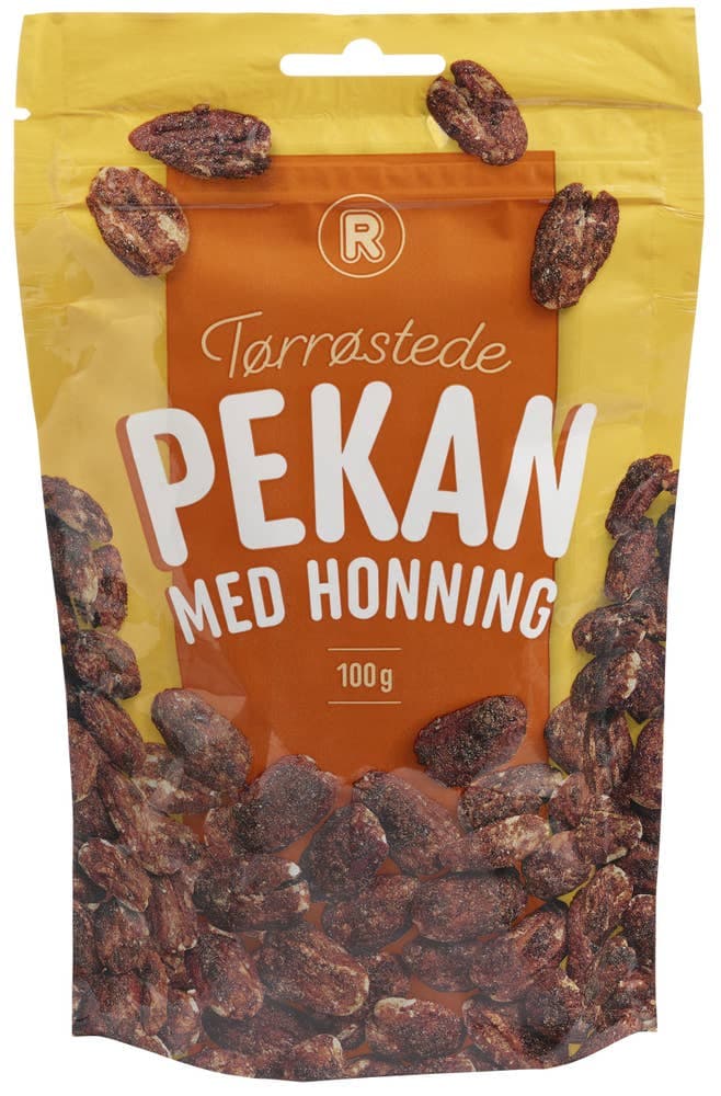 Pekannøtter med Honning Tørrøstet 100g Rema 1000
