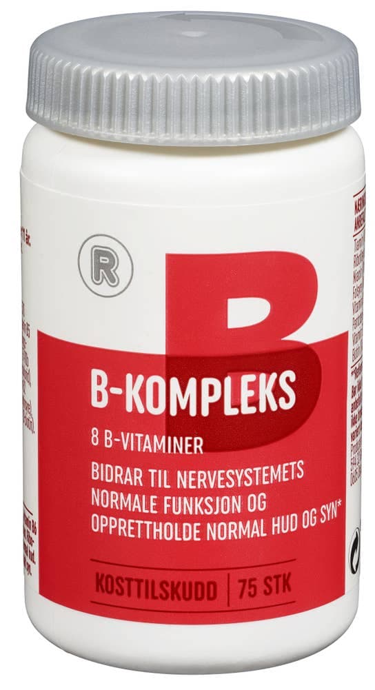 B-kompleks Tabletter, 75 stk