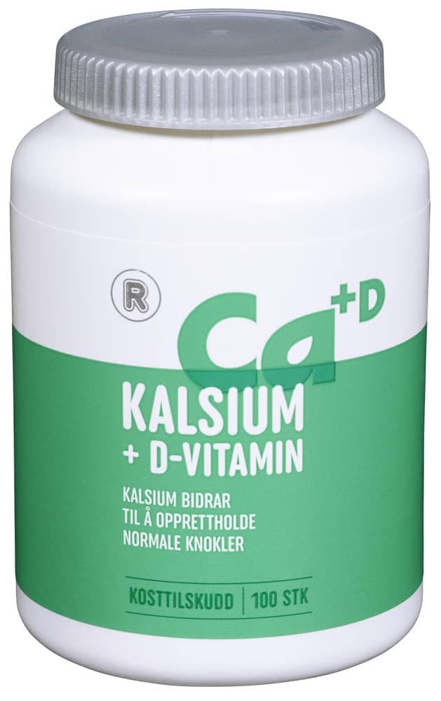 Kalsium 500 mg + D-Vitamin 5 µg 160 g, 100 stk