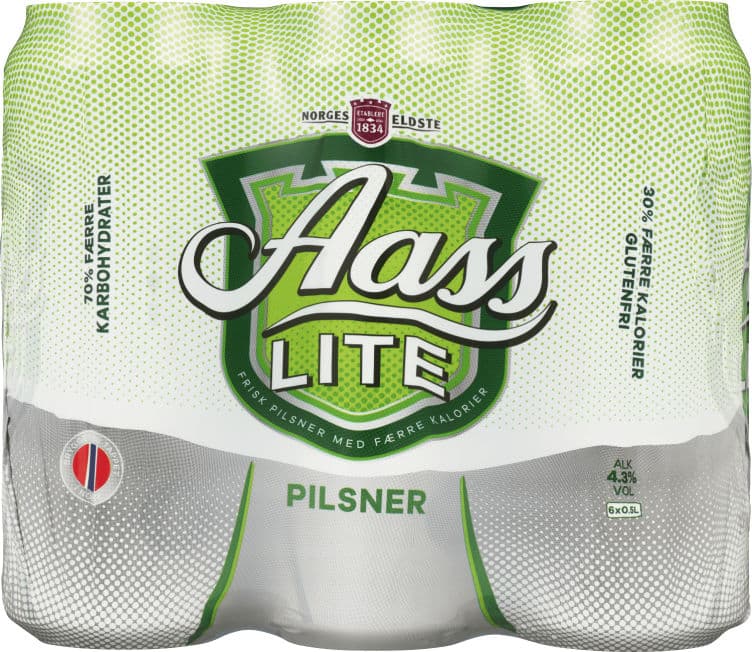 Aass Lite Pilsner 0,5lx6 boks