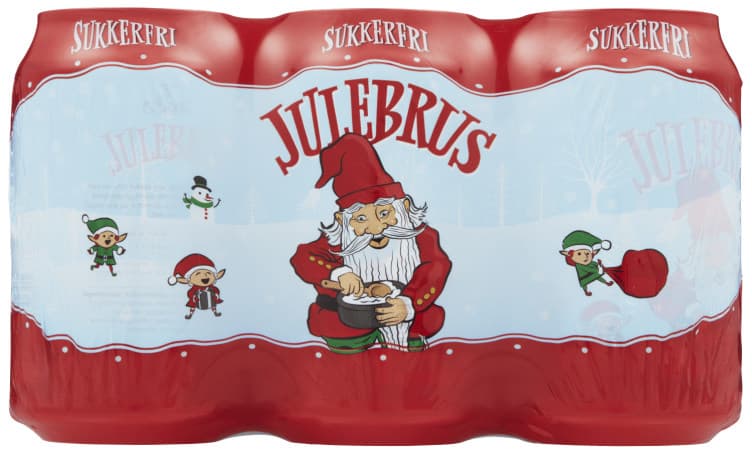 Aass Julebrus Sukkerfri 0,33lx6bx