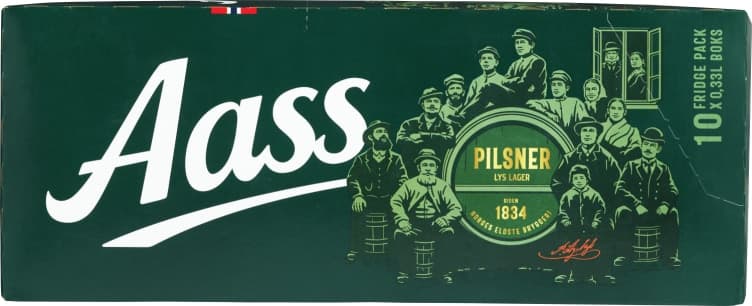 Aass Pilsner 0,33lx10 boks