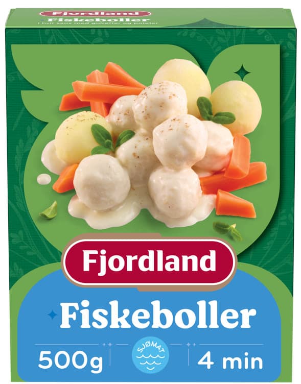 Fiskeboller i Hvit Saus 500g Fjordland