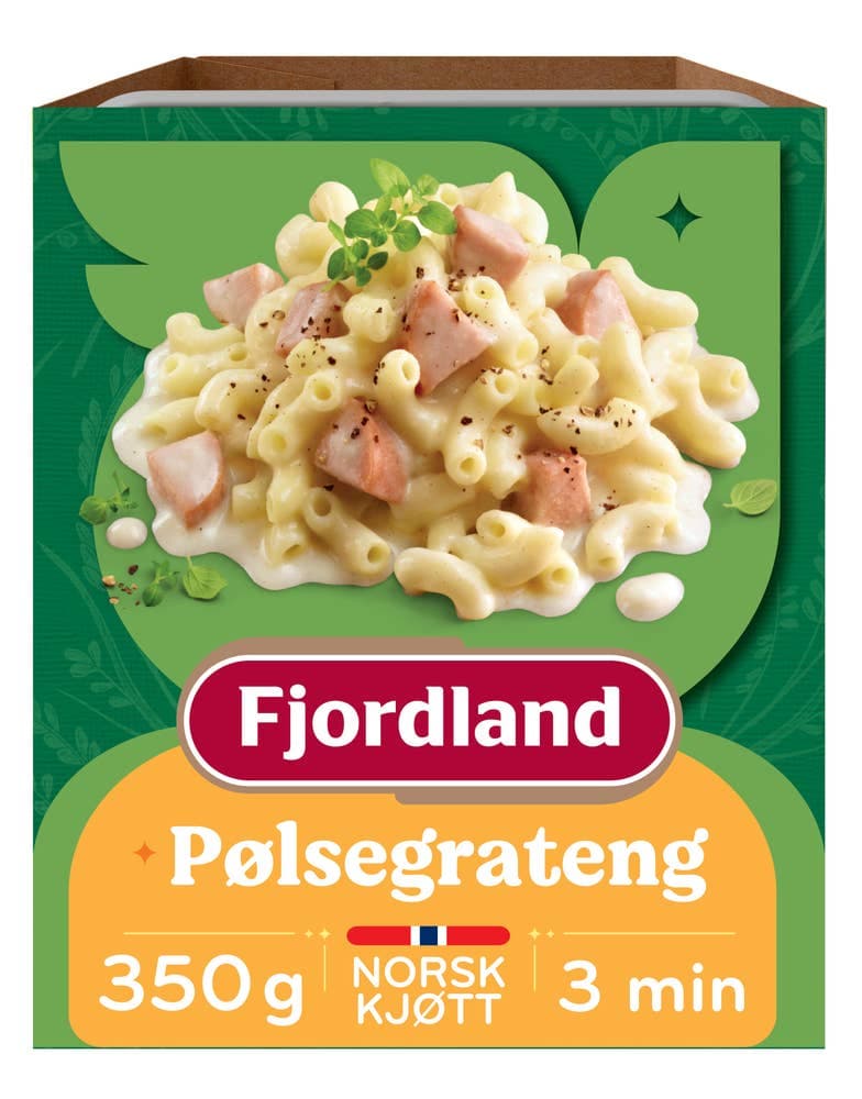 Pølsegrateng Med makaroni og ostesaus, 350 g