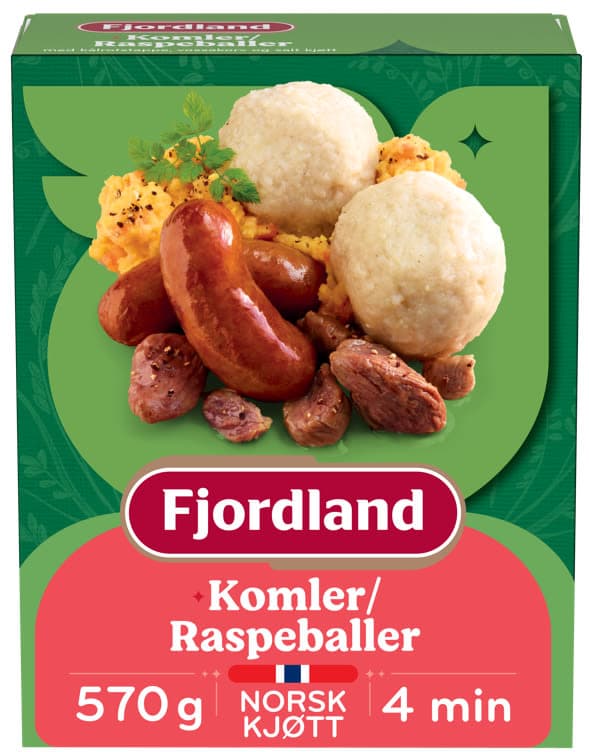Komler/Raspeballer 570g Fjordland