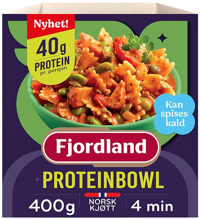 Proteinbowl Kylling&Pasta 400g Fjordland