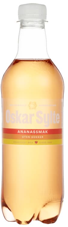 Ananasbrus u/Sukker 0,5l flaske Oskar Sylte