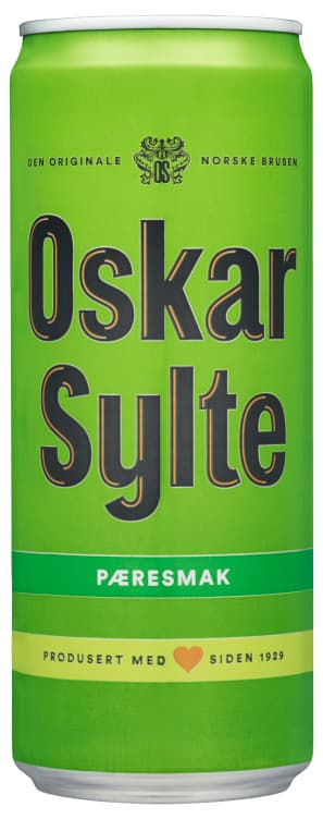 Pærebrus 0,33l boks Oskar Sylte