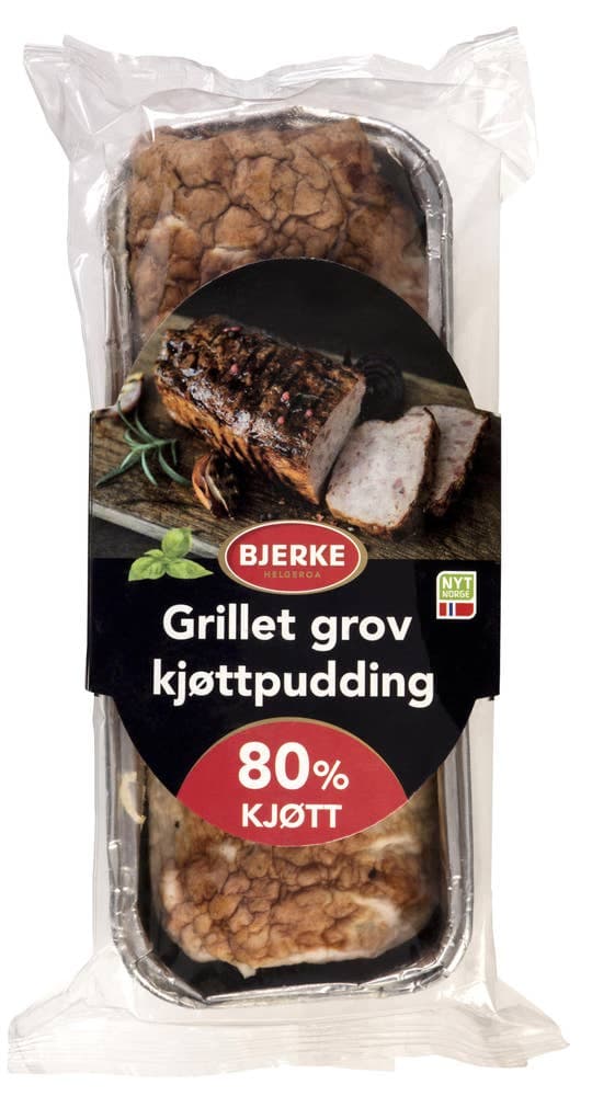 Grillet grov kjøttpudding 80% kjøtt, 500 g