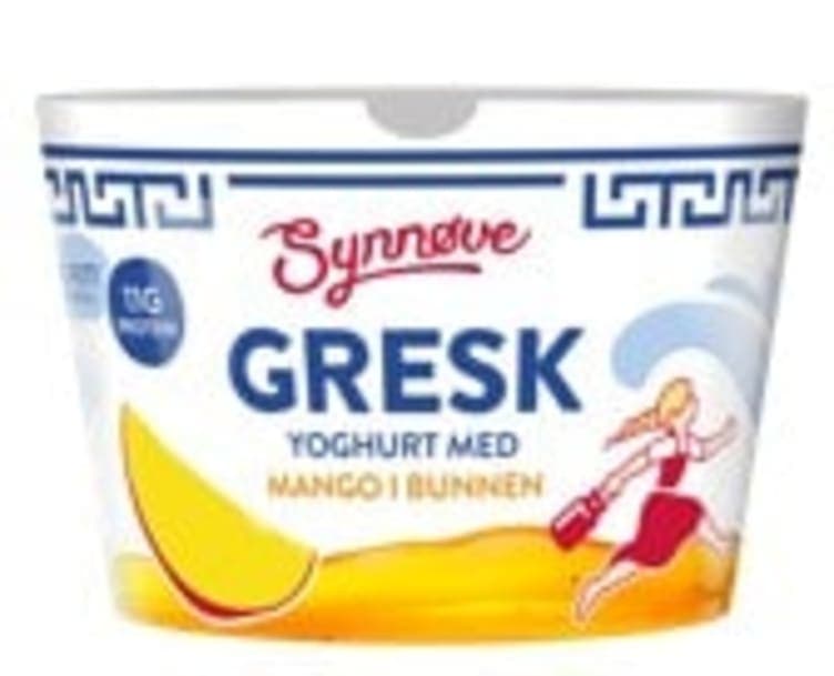 Yoghurt Gresk Mango&Pasjon 150g Synnøve