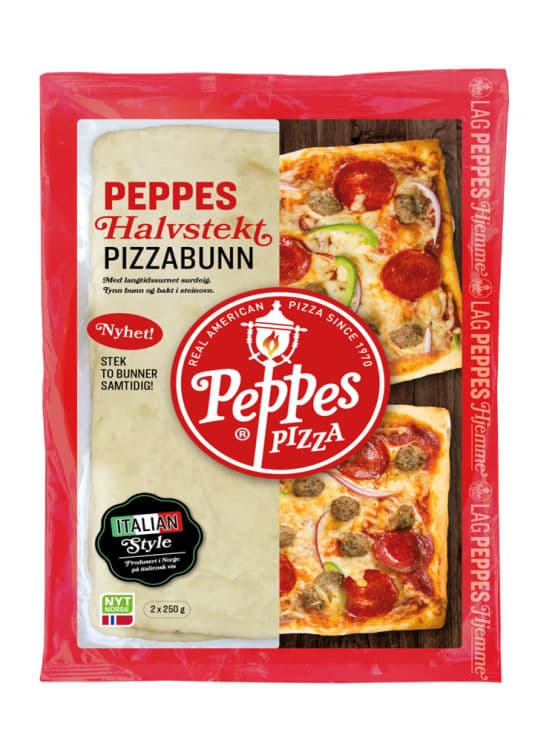 Pizzabunn Halvstekt 2x250g Peppes