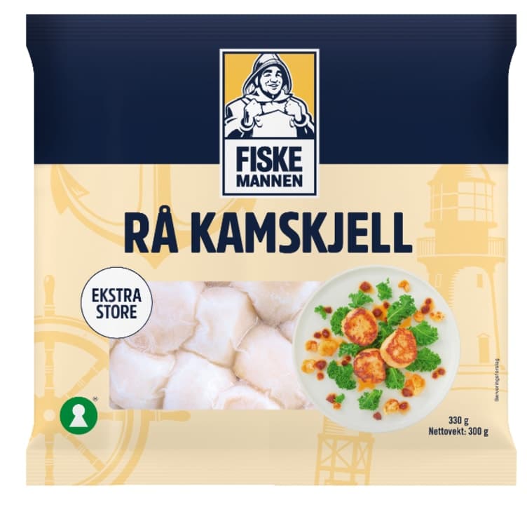Kamskjell Msc Rå 300g Fiskemannen