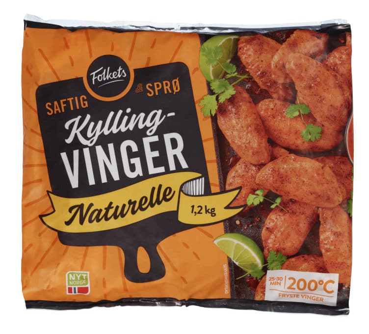 Kyllingvinger Frys 1,2kg Folkets