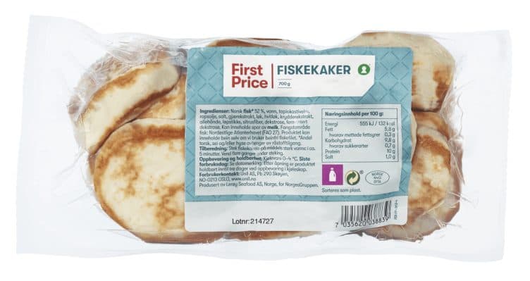 Fiskekaker 700g First Price
