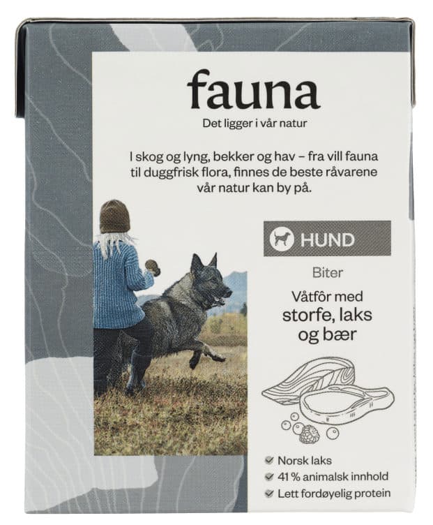 Fauna Hund Våtfor Storfe&Laks 365g