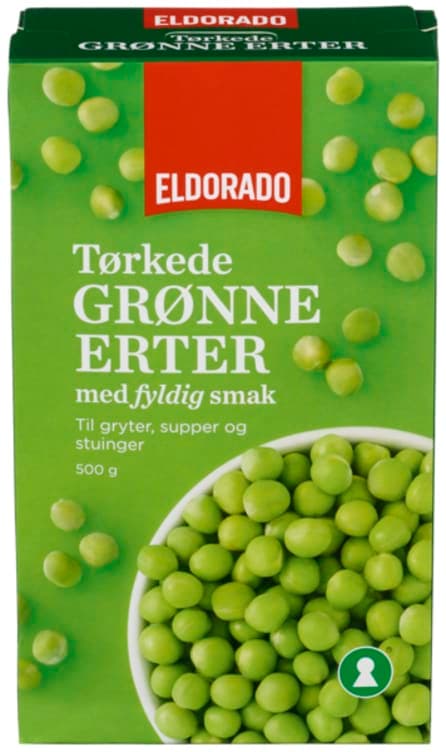 Erter Grønne Tørrede 500g Eldorado