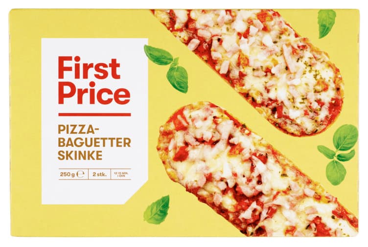 Pizzabaguette m/Skinke 2x125g First Price 250 g