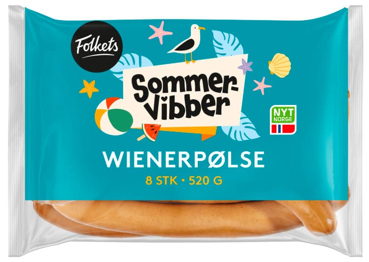 Wienerpølse 520g Folkets