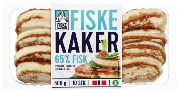 Fiskekaker 65% 500g Fiskemannen