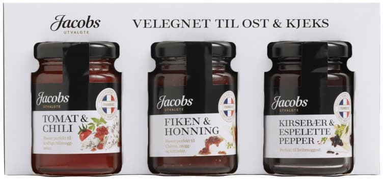 Syltetøy til Ost 3x110g Jacobs Utvalgte