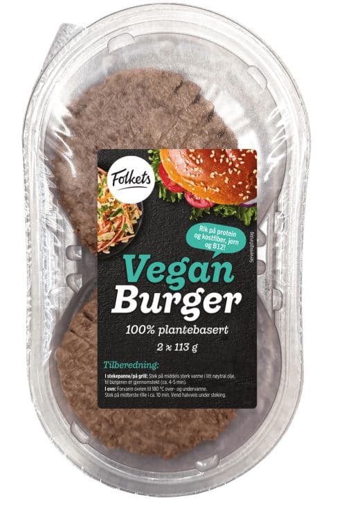 Vegansk Burger 226g Folkets
