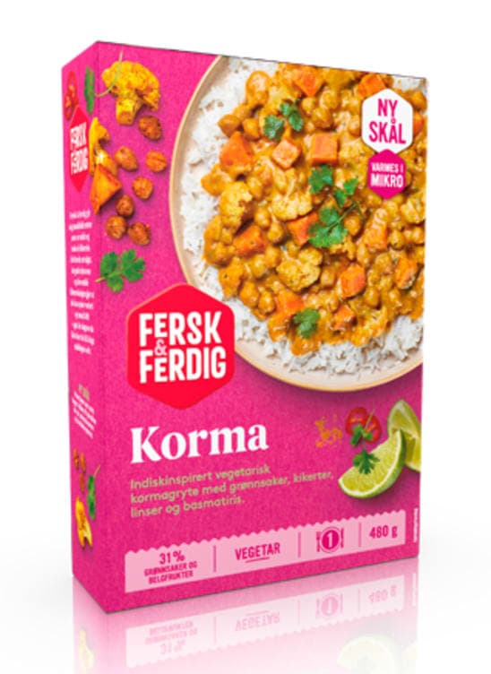 Korma Vegetar 480g Fersk & Ferdig