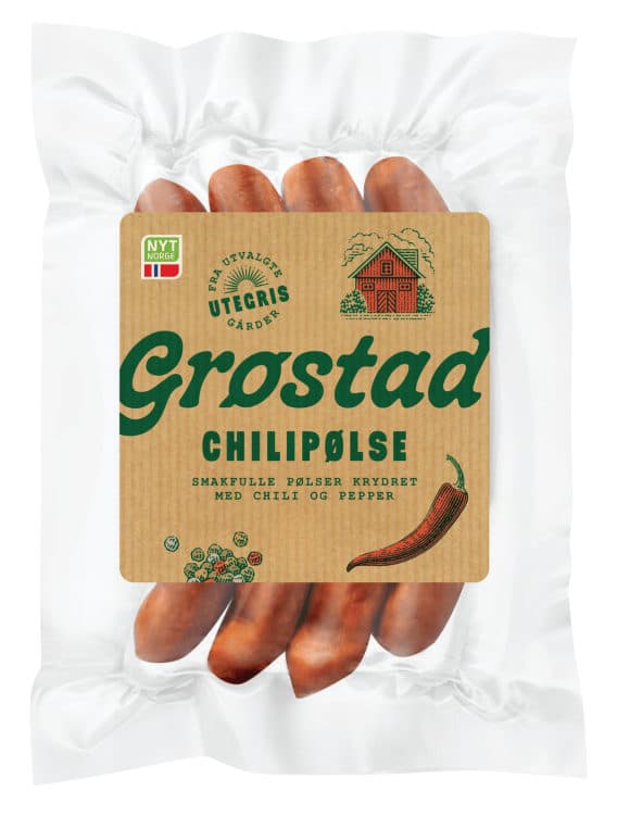Chilipølse 240g Grøstad