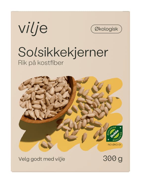 Solsikkekjerner Økologisk 300g Vilje