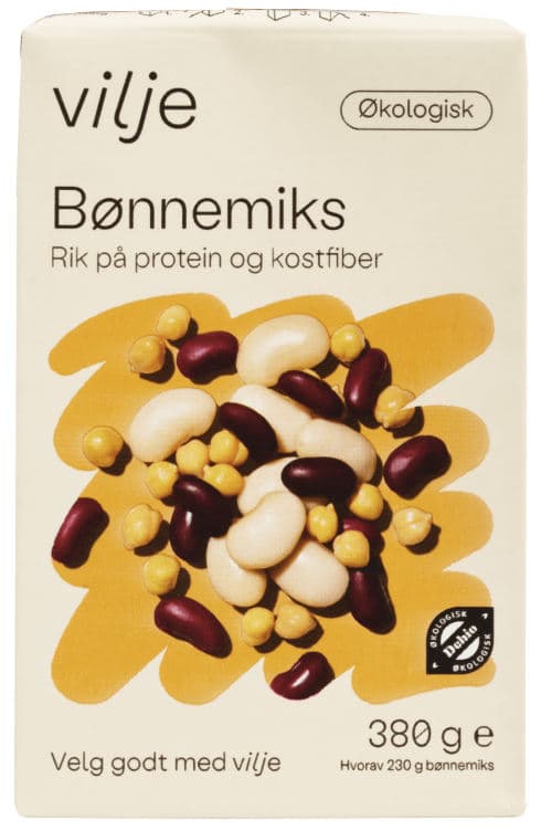 Bønnemix Økologisk 380g Vilje