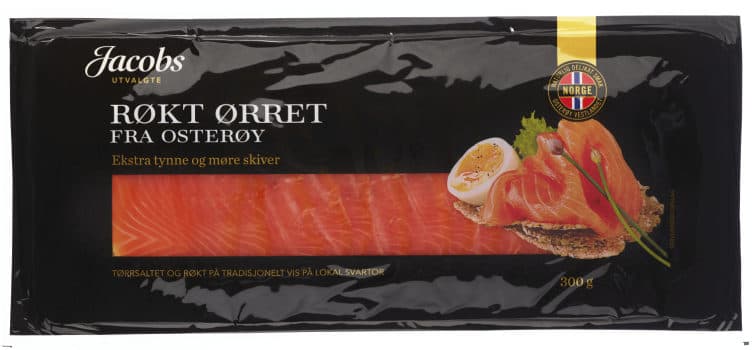 Ørret Røkt skivet 300g Jacobs Utvalgte