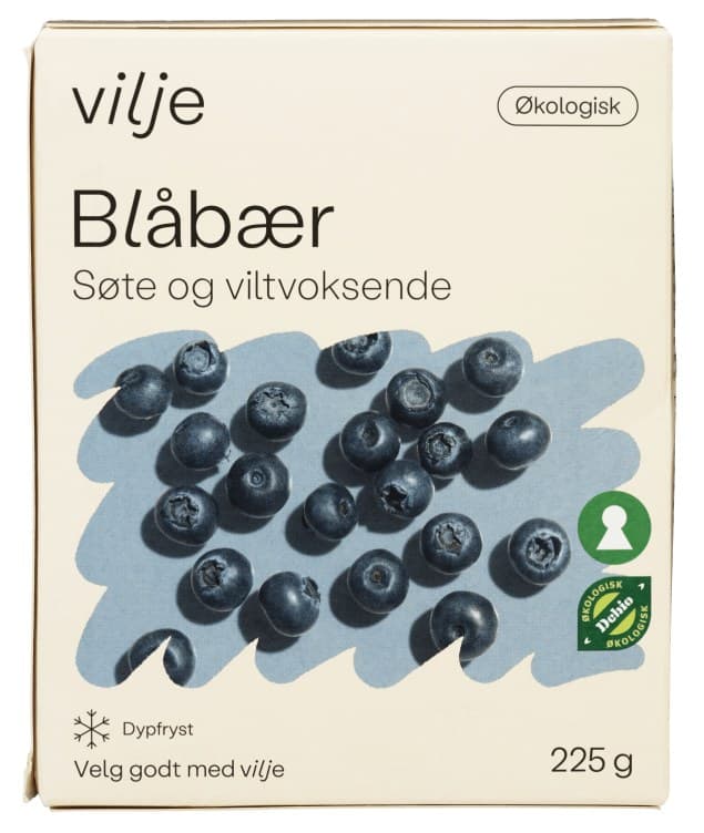 Blåbær Økologisk 225g Vilje