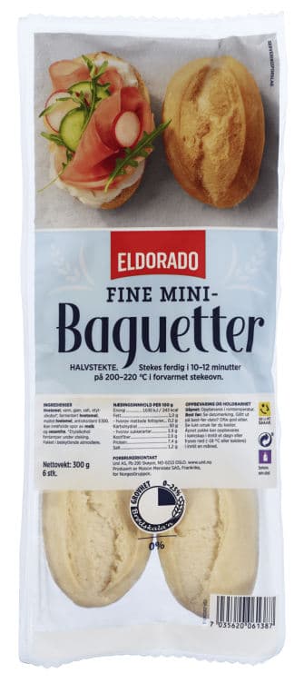 Baguetter Fine 6x50g Eldorado 300 g