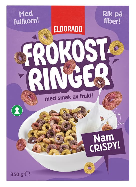 Frokostringer Fruktsmak 350g Eldorado