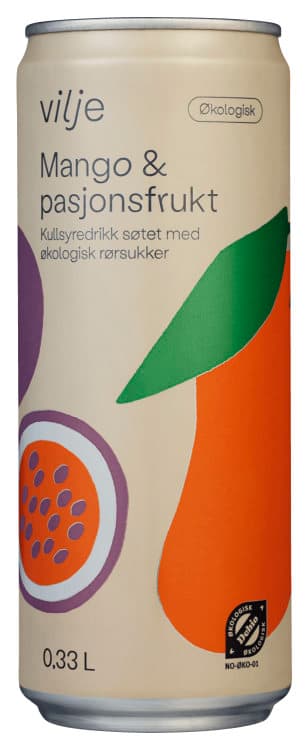 Vilje Mango & Pasjonsfrukt 0,33l boks