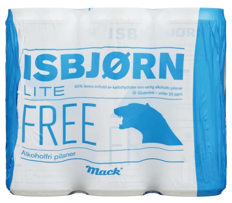 Mack Isbjørn Lite Free 0,33lx6 boks 1980 ml