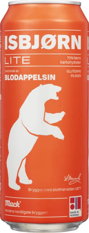 Mack Isbjørn Lite Blodappelsin 0,5l boks