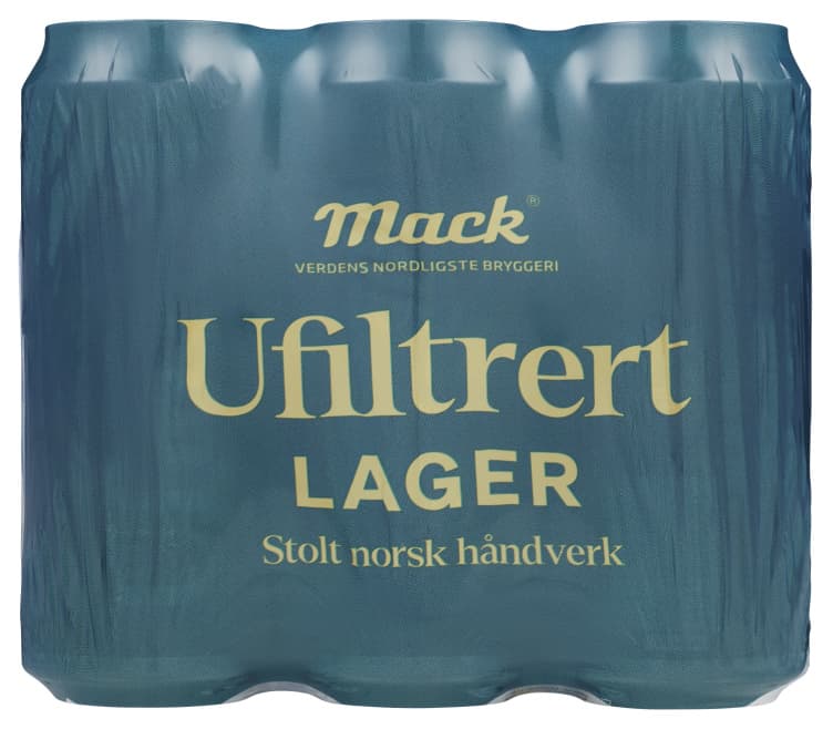 Mack Lager Ufiltrert 0,5lx6 boks 3000 ml