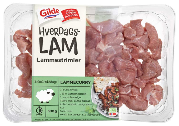 Hverdagslam Strimler 300g Gilde
