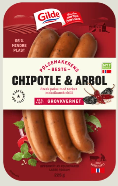 Pølse Chipotle &Arbol225g Gilde