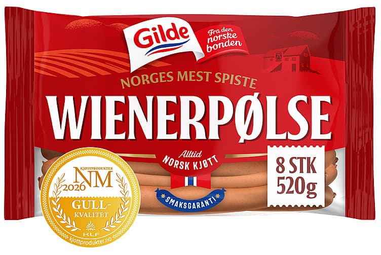 Wienerpølse 520g Gilde